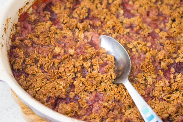 Peanut Butter and Jelly Breakfast Cobbler-3