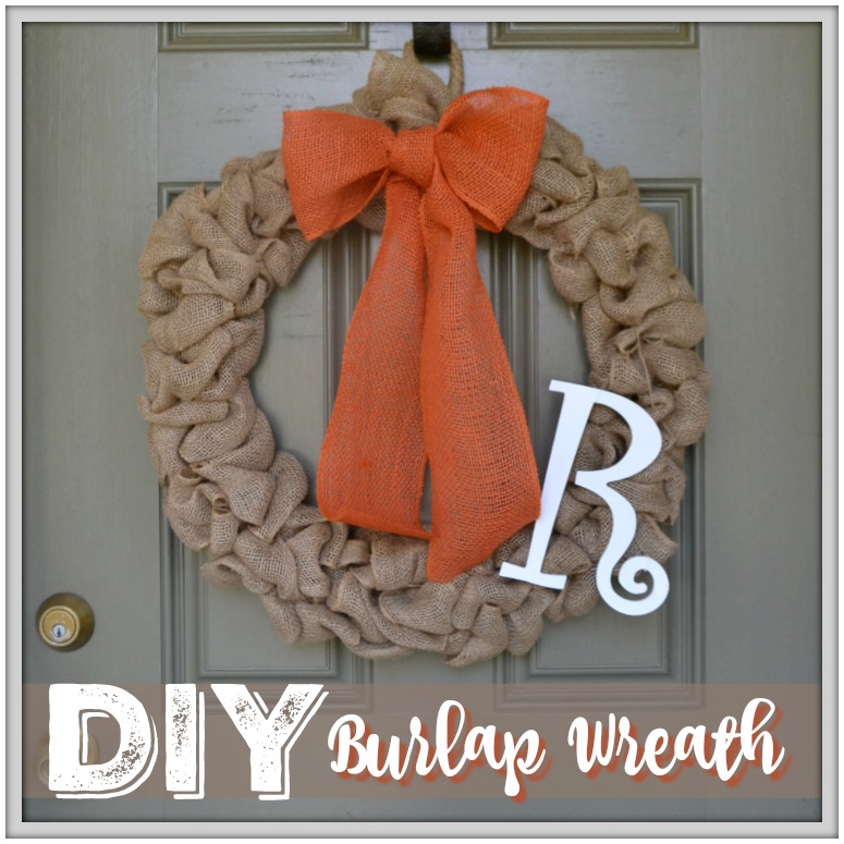 DIY Burlap Wreath to start Fall on the right foot!