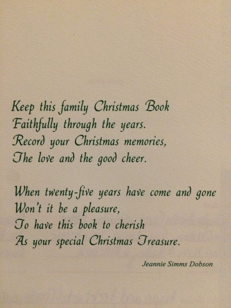 The Family Christmas Book: One book filled with a lifetime of memories