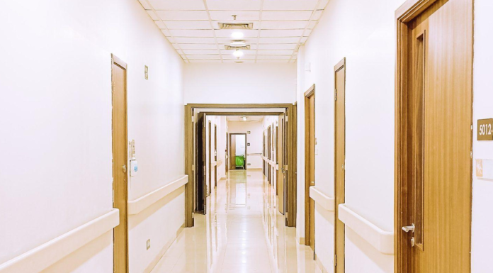mental health resources teens: hallway of a care center