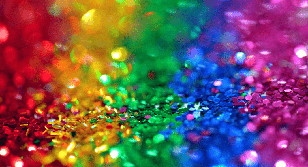 rainbow glitter
