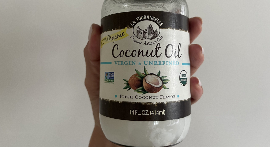 coconut oil in a jar for a summer home spa recipes