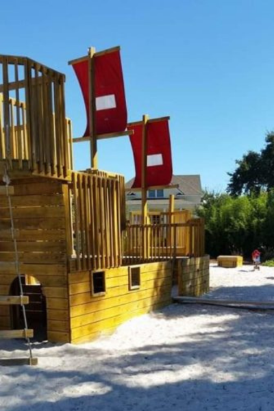 International Pirate Month: a pirate ship playground structure